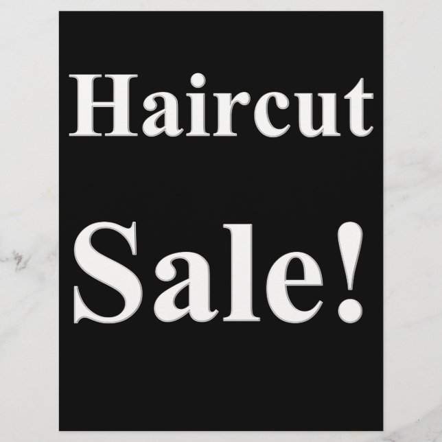 Salon Barber Haircut Sale Posters Förderung Flyer (Vorne)