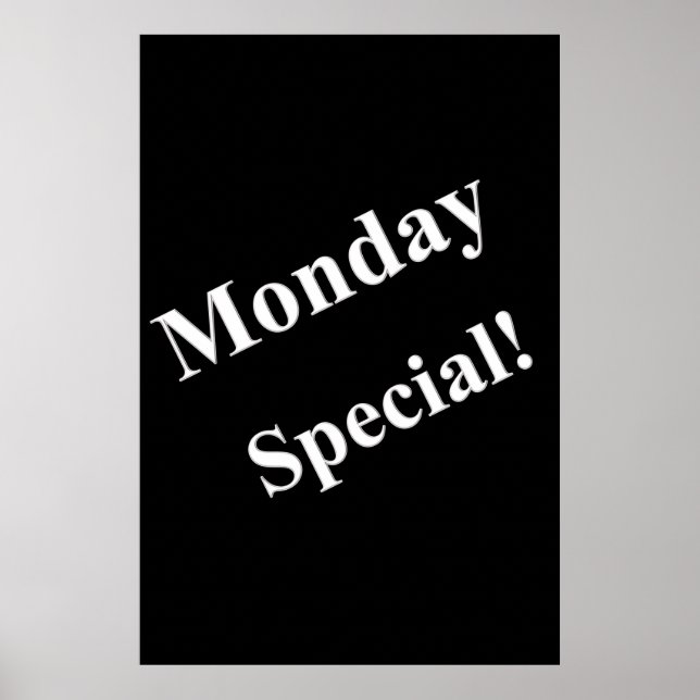 Salon Barbershop Affiches lundi spécial (Devant)