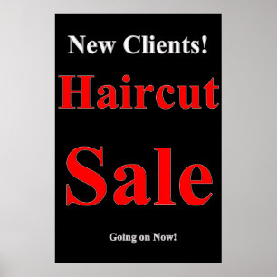 Salon Barbershop Affiches Nouveaux clients Vente d