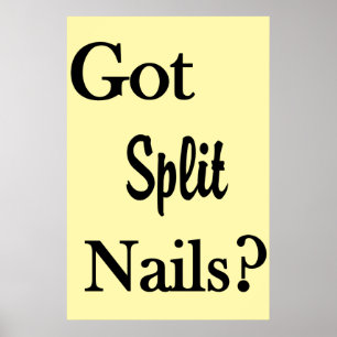 Salon Barbershop Affiches Ongles Fendus ?