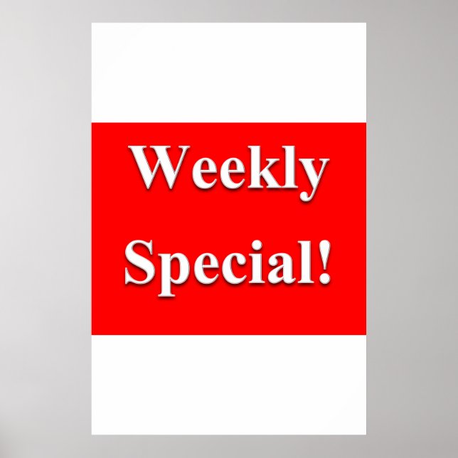 Salon Barbershop Poster Weekly Special (Vorne)