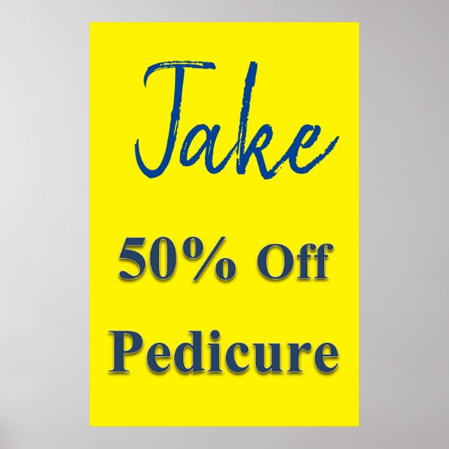 Salon Barbershop Posters 50% off Pedicure Poster (Vorne)