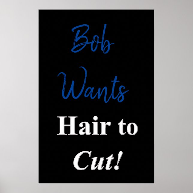 Salon Barbershop Posters Cheveux to Cut (Devant)