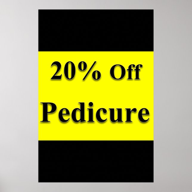 Salon Barbershop Posters Combo 20% Off Pedicure Poster (Vorne)