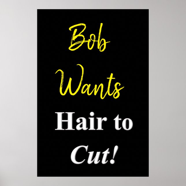 Salon Barbershop Posters Haar schneiden Poster (Vorne)