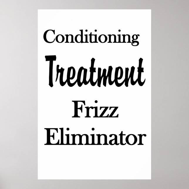 Salon Barbershop Posters Hair Conditioning Frizz Poster (Vorne)