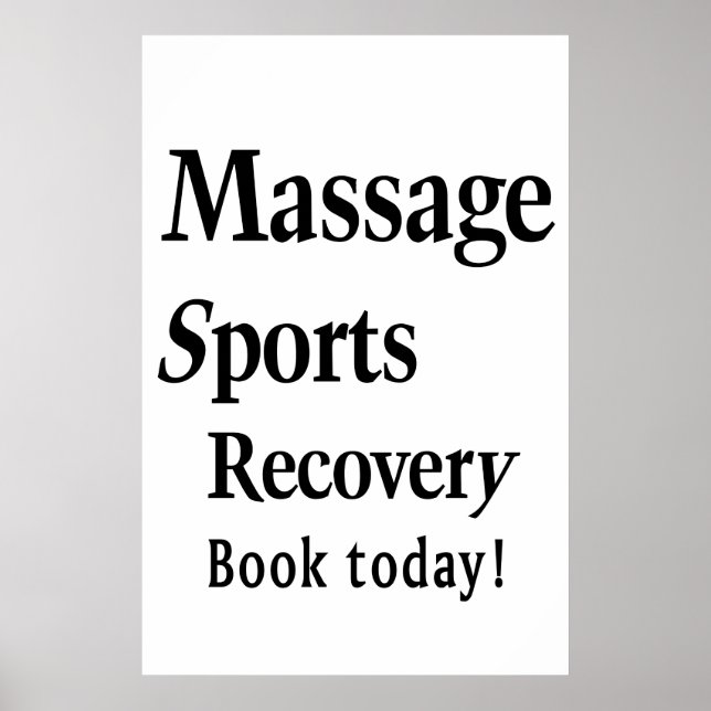 Salon Barbershop Posters Massage Sports  Poster (Vorne)