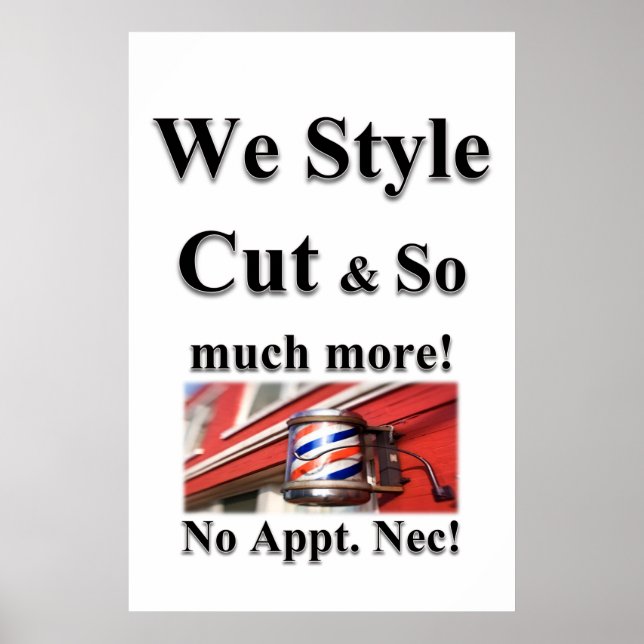 Salon Barbershop Posters Men Haircut (Devant)