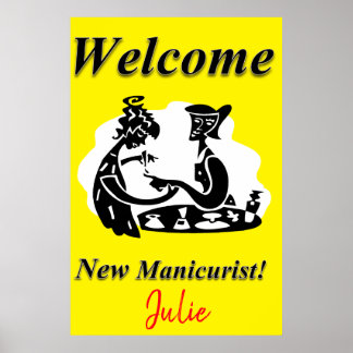 Salon Barbershop Posters Nouveau Manicuriste