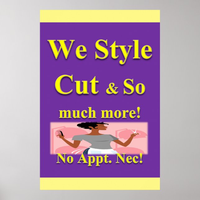 Salon Barbershop Posters Poster (Vorne)