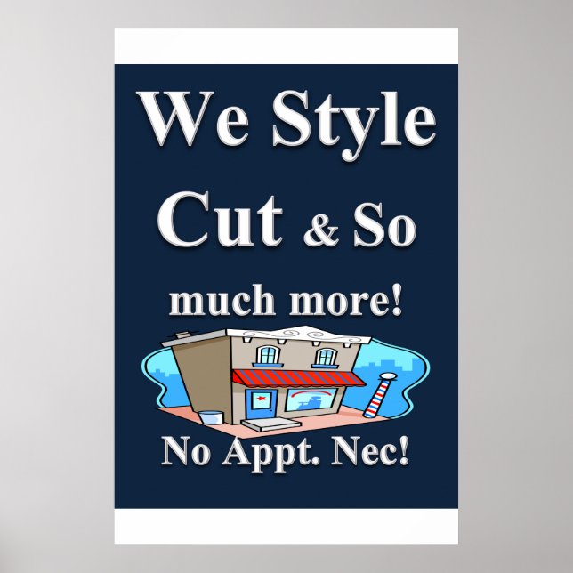 Salon Barbershop Posters Poster (Vorne)