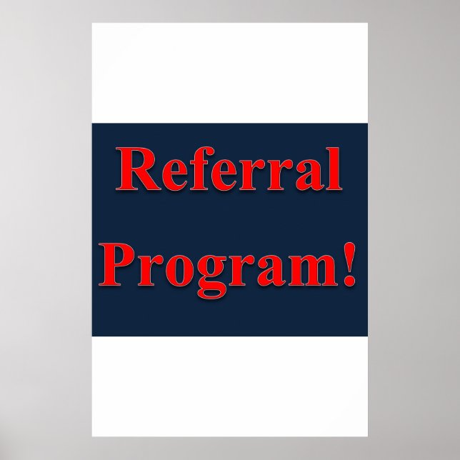 Salon Barbershop Posters Referral Program Poster (Vorne)