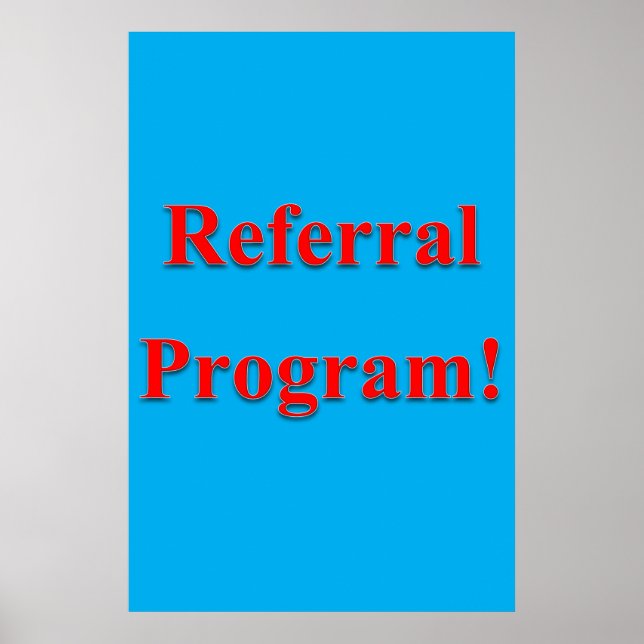 Salon Barbershop Posters Referral Program Poster (Vorne)