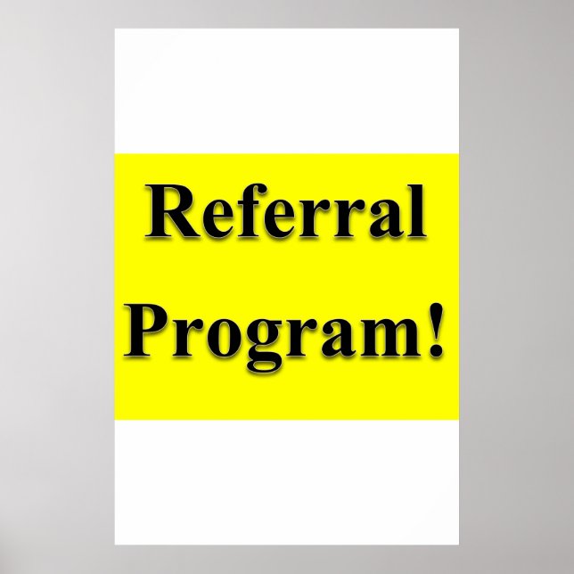 Salon Barbershop Posters Referral Program Poster (Vorne)