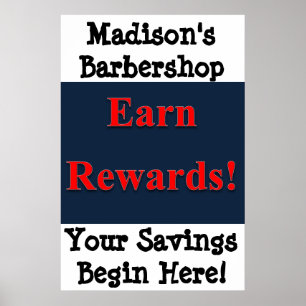 Salon Barbershop Posters sammeln Belohnungen Poster