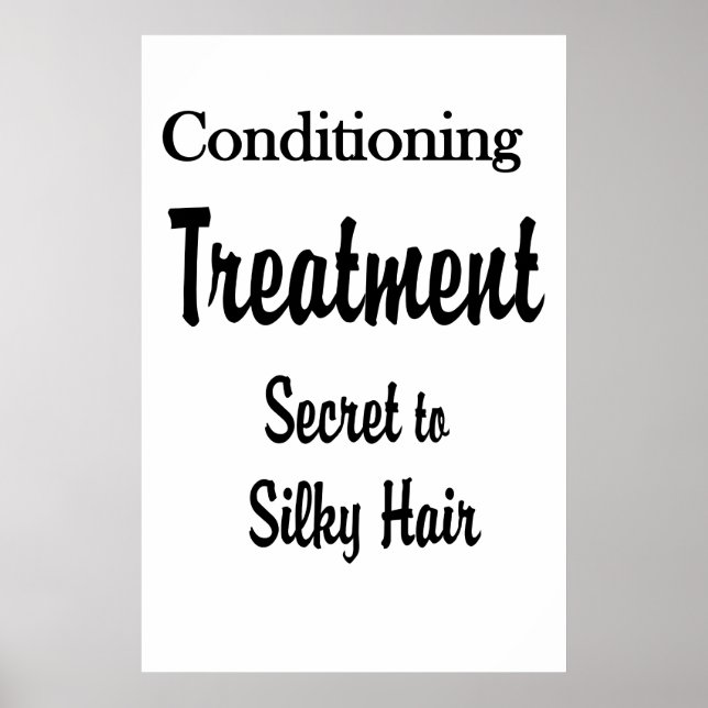 Salon Barbershop Posters Silky Hair Conditioning  Poster (Vorne)