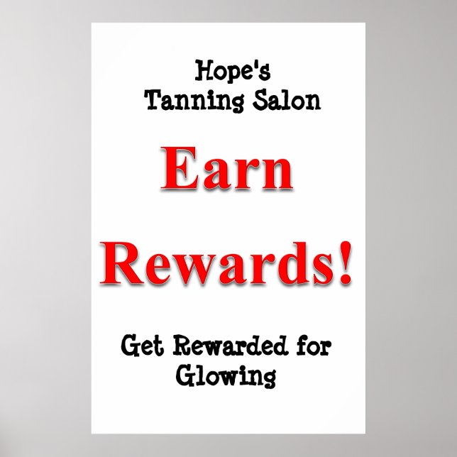 Salon Barbershop Posters Tanning sammeln Prämien Poster (Vorne)