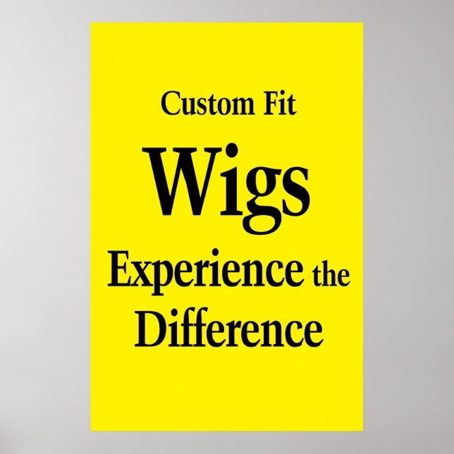 Salon Barbershop Posters Wigs Custom Fit  Poster (Vorne)