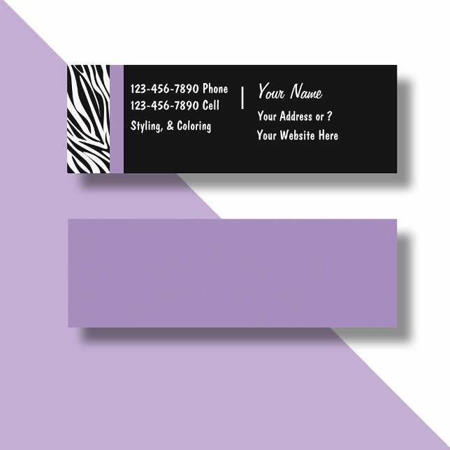 Salon Beauty Business Cards Mini Visitenkarte (Von Creator hochgeladen)