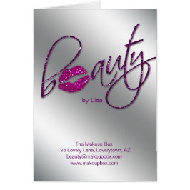 Salon Broschüre Schönheit Makeup Künstler Kosmetol