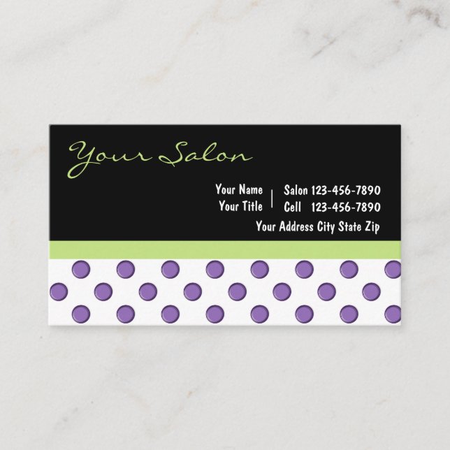 Salon Business Cards Terminkarte (Vorderseite)
