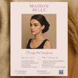 Salon Business Elegante Flyer<br><div class="desc">Erleben Sie diesen exquisit gestalteten Flyer, in dem zeitlose Eleganz auf moderne Eleganz trifft. Die raffinierte Farbpalette mit warmen Sepia-Tönen erinnert an ein luxuriöses, ruhiges Ambiente, das sich perfekt für hochwertige Schönheitssalons eignet. Die Typografie verbindet klassische SerifenSchriftart mit anmutiger Kalligraphie, die die heikle Kunst Ihrer Dienstleistungen widerspiegelt. Dieser Flyer ist...</div>