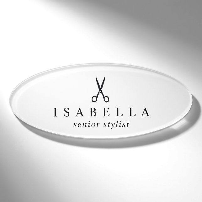 Salon Business Promotional Namenschild (Vorderseite)
