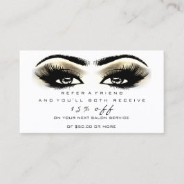 Salon Carte de référence Maquillage Lash Oeil Or B