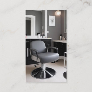 Salon Chair Elegante Business Card Visitenkarte