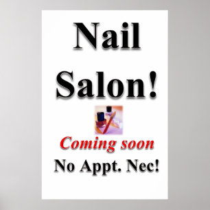 Salon Coiffeur Affiches Onglerie À venir