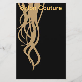 Salon Couture Flyer in Schwarz