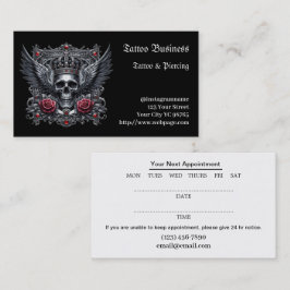 Salon d'artiste tatouage Carte de visite