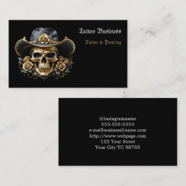 Salon d'artiste tatouage Carte de visite