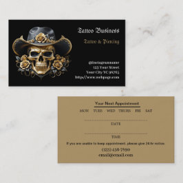 Salon d'artiste tatouage Carte de visite