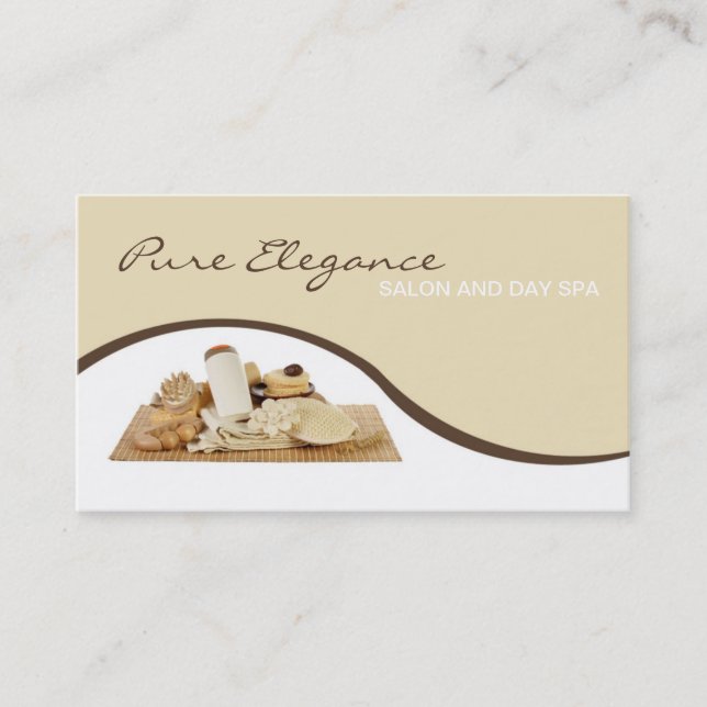 Salon Day Spa Massage Therapist Supp Business Card Visitenkarte (Vorderseite)