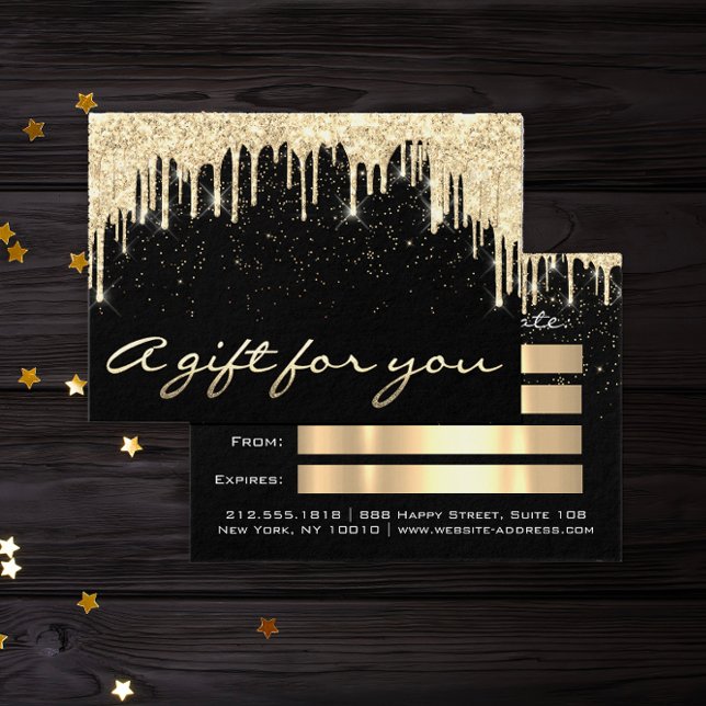 Salon de beauté de Noël Cheveux GoldConfetti Cadea (Christmas Beauty Salon Hair GoldConfetti Gift Drip)