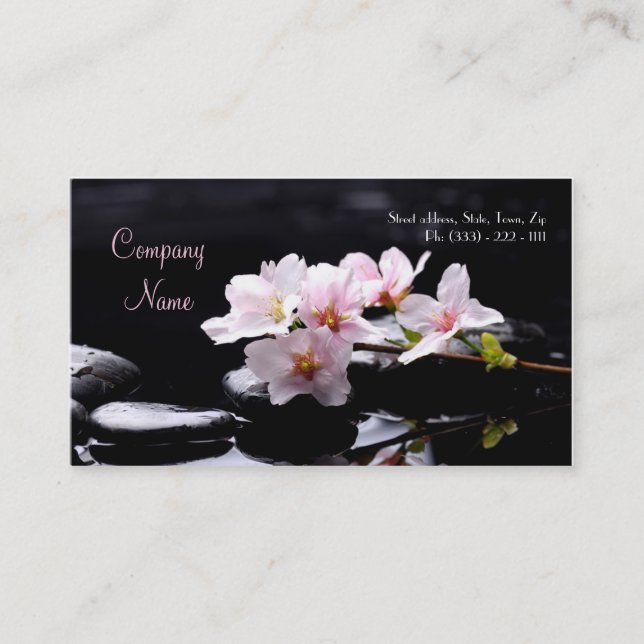 Salon de beauté / Massage / Détente / Carte de vis (Devant)