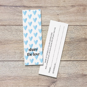 Salon de beauté moderne Cool Blue Hearts