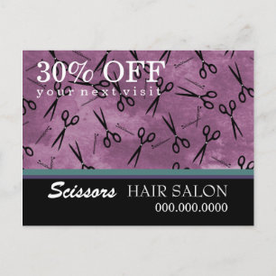 Salon de cheveux Business Publicité Carte postale