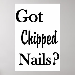 Salon de coiffure Affiches Ongles écaillés?