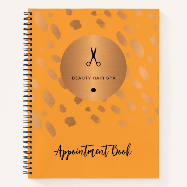 Salon de coiffure moderne carnet de rendez-vous pe (Devant)