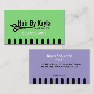 Salon de coiffure Styliste avec Rendez-vous vert c