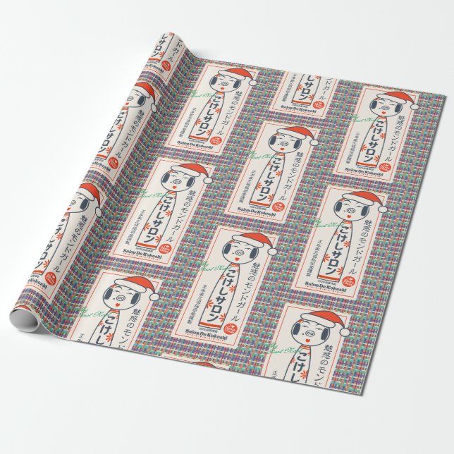 Salon de Kokeshi Geschenkpapier (Ungerollt)