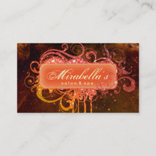 Salon de Parties scintillant Carte de visite de br