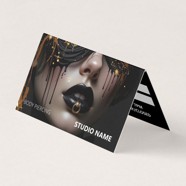 Salon de perçage Carte de visite de rendez-vous (Devant)