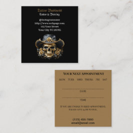 Salon de tatouage Carte de visite de rendez-vous