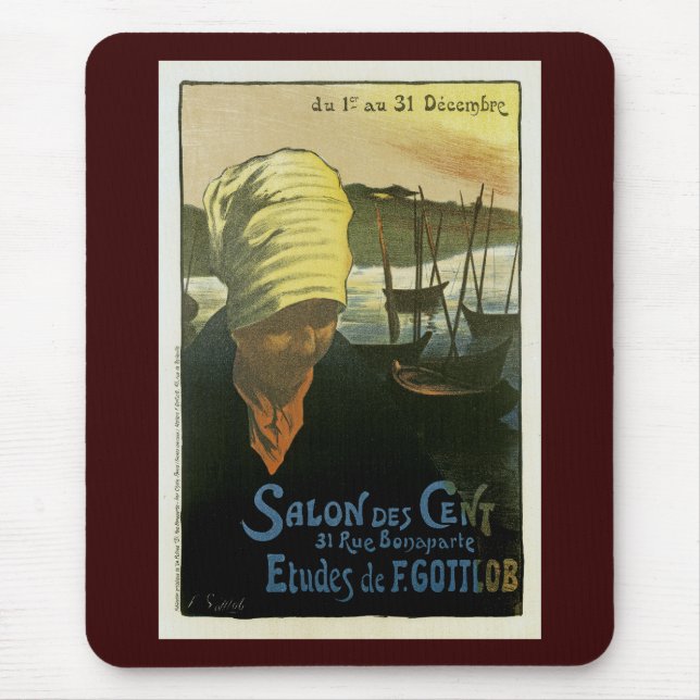 Salon Des Cent ~ Etudes de F. Gottlob Mousepad (Vorne)
