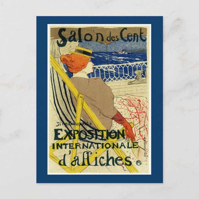 Salon des Cent ~ Exposition Internationale Postkarte (Vorderseite)