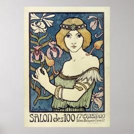 Salon Des Cent von Paul Berthon Poster