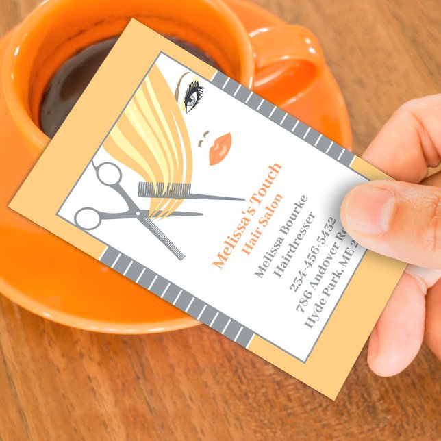 Salon des cheveux Cartes de visite (Créateur téléchargé)